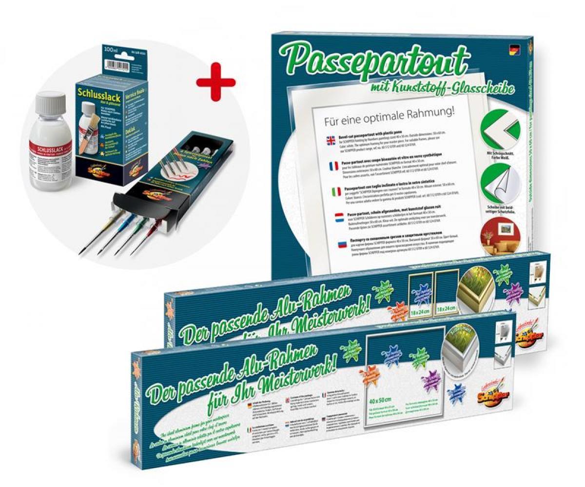 Kit Peinture Par Numéros Adultes Débutants - 4 Tableaux Fleurs 20x30cm Avec Cadre, Peintures Et Pinceaux - 7